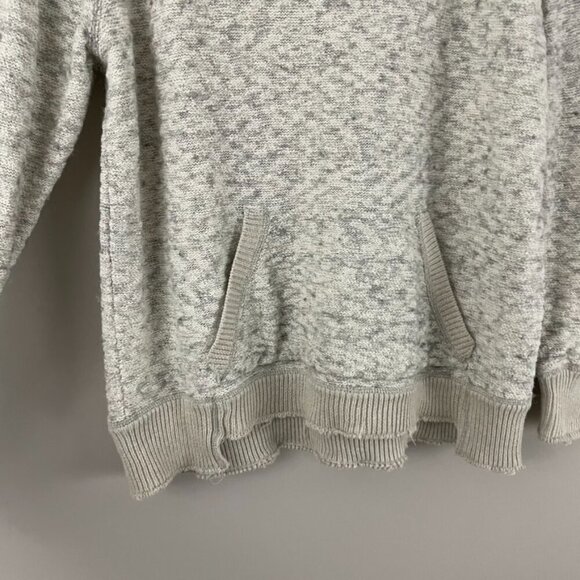 Free People Heathered Gray Scoop Neck Knit Sweater Size Small - Picture 5 of 6